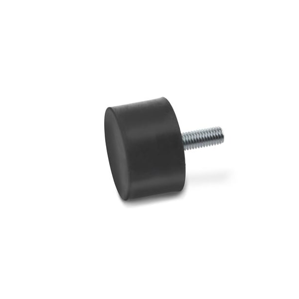 J.W. Winco GN3522010M6S55 Rubber Bumper Threaded Stud 3522010M6